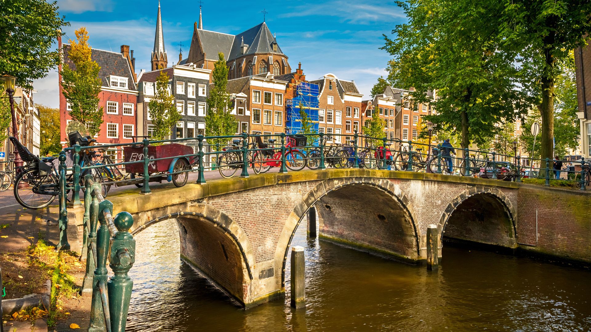 Canal 7 Bridges Amsterdam- Netherlands