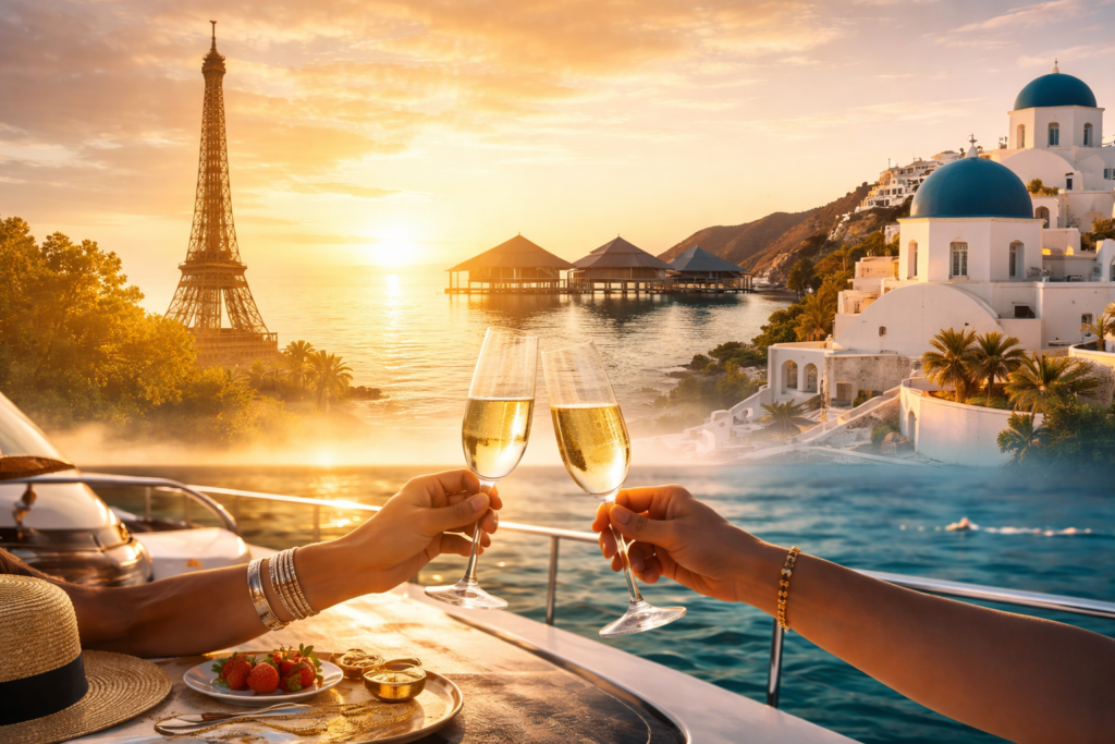 Luxury champagne Toast